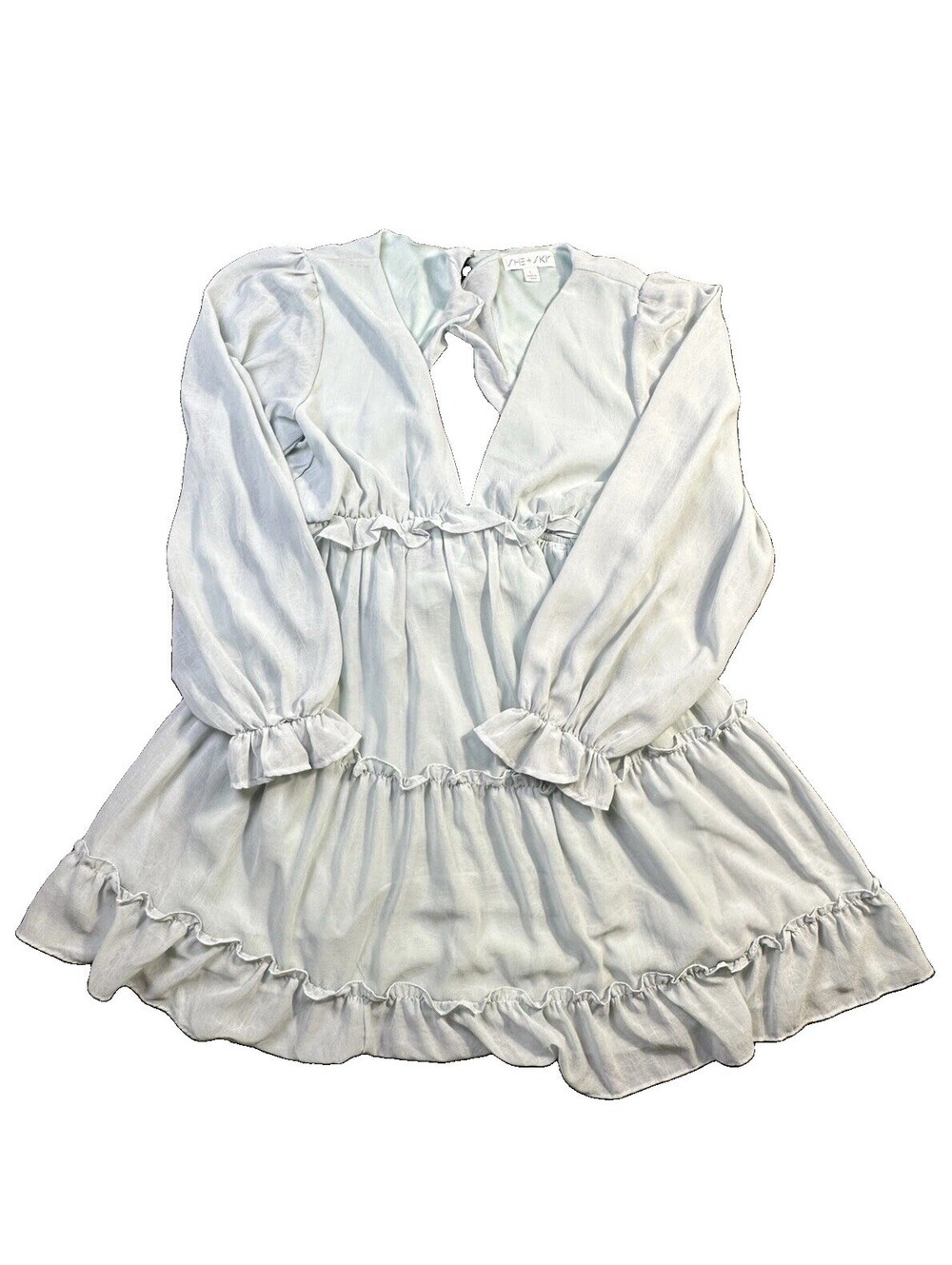 She+Sky Ruffled Mini Dress Size Large Fairycore Festival